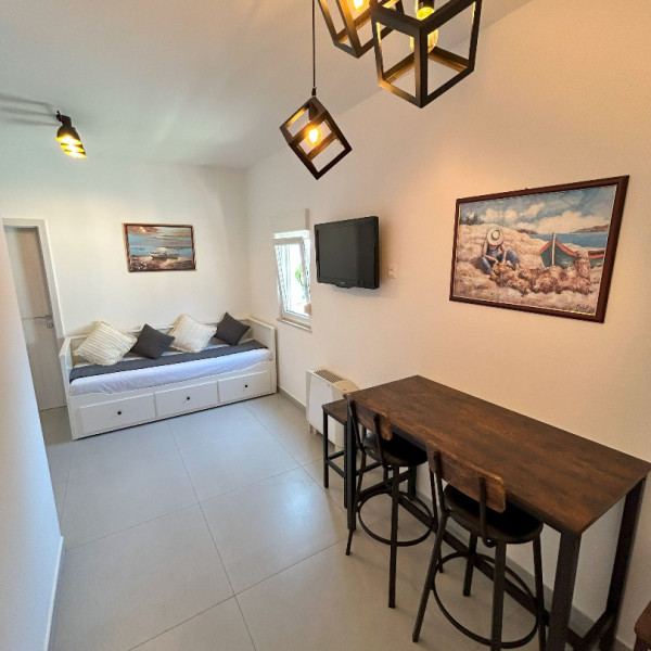 Living room, Villa Perla, Villa Perla in Bratu&scaron; on the Makarska Riviera &ndash; Apartments with a view of the Adriatic Sea Ba&scaron;ka Voda
