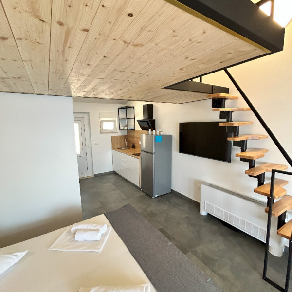 Living room, Villa Perla, Villa Perla in Bratuš on the Makarska Riviera – Apartments with a view of the Adriatic Sea Baška Voda